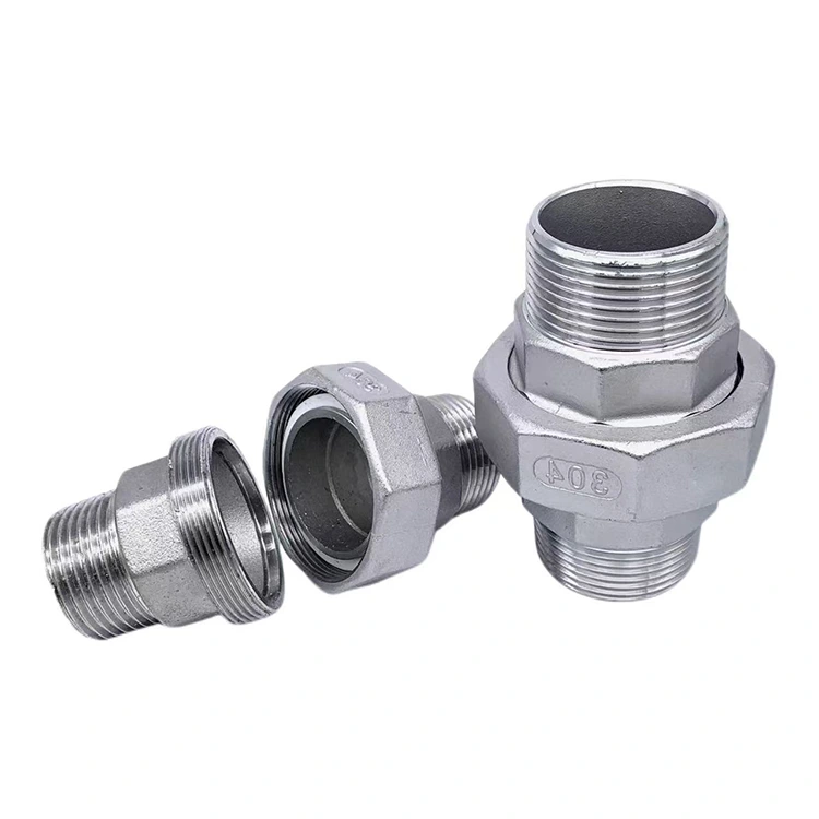 Double Male Thread Union for Plumbing